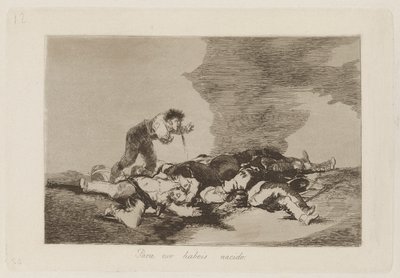 Para eso habeis nacido (Das ist, wofür ihr geboren wurdet), pl. 12 aus der Serie Los desastres de la guerra (Die Schrecken des Krieges) von Francisco de Goya
