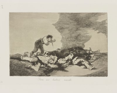 Para eso habeis nacido. (Dafür seid ihr geboren.), pl. 12 aus der Serie Los desastres de la guerra (Die Schrecken des Krieges) von Francisco de Goya