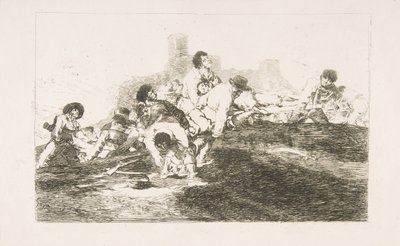 Platte 24 aus Die Schrecken des Krieges Los Desastres de la Guerra: Sie können immer noch nützlich sein, 1810 von Francisco de Goya