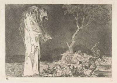 Platte 2 aus den Disparates: Torheit der Angst, ca. 1816-23 veröffentlicht ca. 1848 von Francisco de Goya