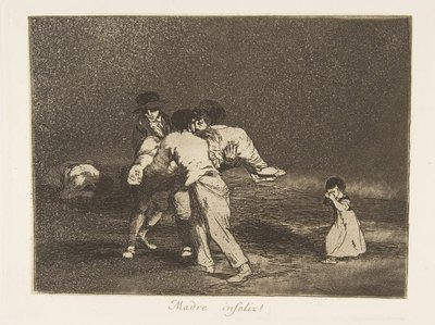 Platte 50 aus Die Schrecken des Krieges Los Desastres de la Guerra: Un, 1811-12 veröffentlicht 1863 von Francisco de Goya