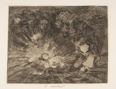 Blatt 80 aus Die Schrecken des Krieges: Wil..., 1810-20, veröffentlicht 1863 von Francisco de Goya