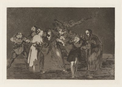 Wunden heilen schneller als hastige Worte, aus der Serie Los disparates (Los proverbios) von Francisco de Goya