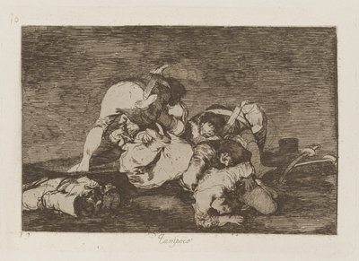 Tampoco (Auch diese nicht), pl. 10 aus der Serie Los desastres de la guerra (Die Schrecken des Krieges) von Francisco de Goya