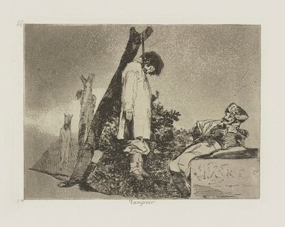 Tampoco. (Auch nicht [in diesem Fall]), pl. 36 aus der Serie Los desastres de la guerra (Die Schrecken des Krieges) von Francisco de Goya