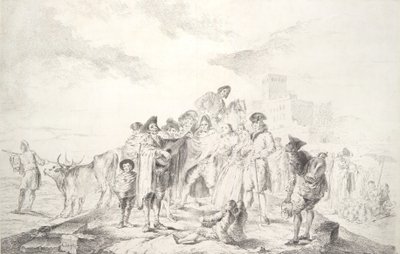 Der blinde Gitarrist El ciego de la guitarra, ca. 1778 von Francisco de Goya