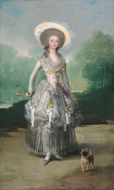 Die Marquesa de Pontejos, um 1786 von Francisco Jose de (attr. to) Goya y Lucientes