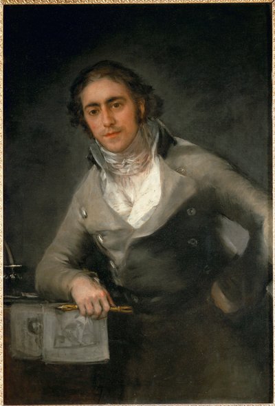 Männliches Porträt von Francisco Jose de (circle of) Goya y Lucientes