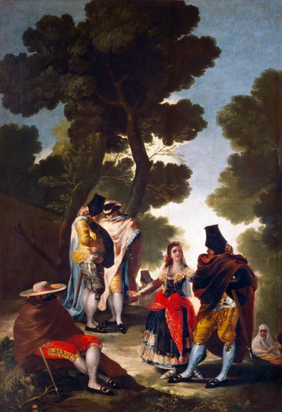 Eine Maja und Galante von Francisco de Goya