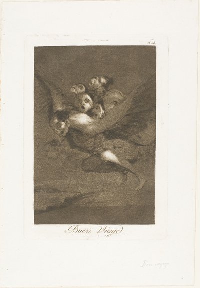 Gute Reise, Platte 64 aus Los Caprichos von Francisco Jose de Goya y Lucientes