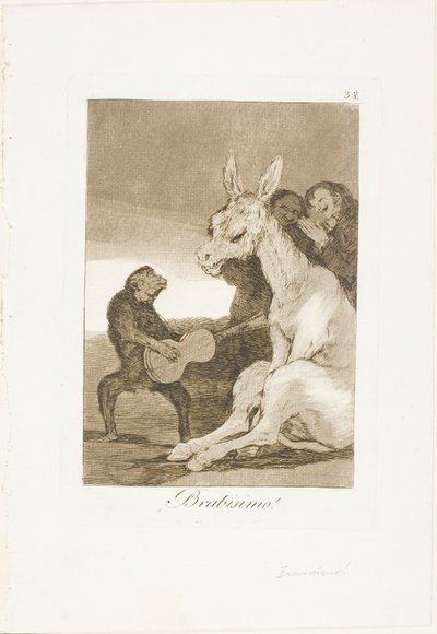 Bravo!, Platte 38 aus Los Caprichos von Francisco Jose de Goya y Lucientes