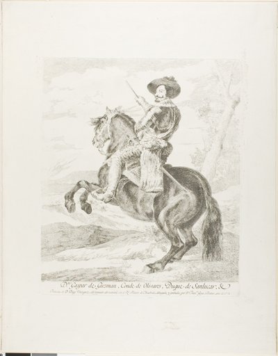 Gaspar de Guzman, Conde Duque von Olivares von Francisco Jose de Goya y Lucientes