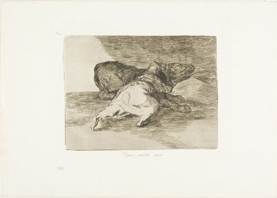 Er bekommt etwas davon, Platte 40 aus Die Schrecken des Krieges von Francisco Jose de Goya y Lucientes