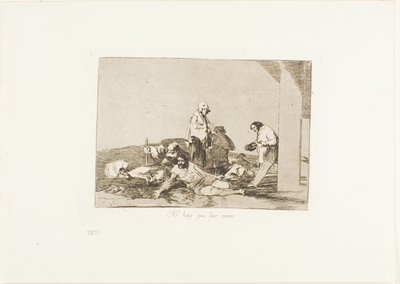 Es nützt nichts zu schreien, Platte 58 aus Die Schrecken des Krieges von Francisco Jose de Goya y Lucientes