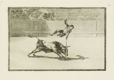 Wendigkeit und Waghalsigkeit des Juanito Apiani in der Arena von Madrid (Tauromaquia 20) von Francisco Jose de Goya y Lucientes
