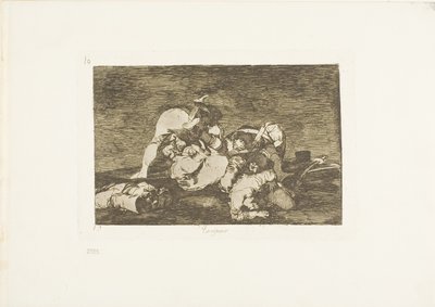 Weder diese, Platte zehn aus Die Schrecken des Krieges von Francisco Jose de Goya y Lucientes