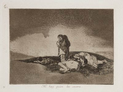 Es gibt niemanden, der ihnen hilft von Francisco Jose de Goya y Lucientes