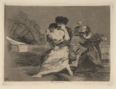 No quieren von Francisco Jose de Goya y Lucientes
