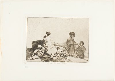 Vielleicht sind sie von einer anderen Rasse, Platte 61 aus Die Schrecken des Krieges von Francisco Jose de Goya y Lucientes