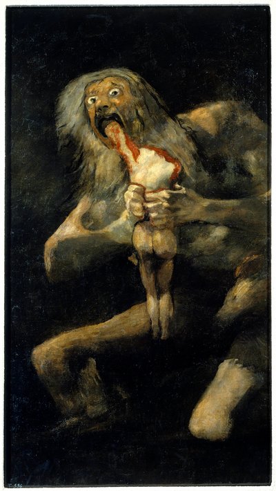 Saturn verschlingt seinen Sohn von Francisco Jose de Goya y Lucientes