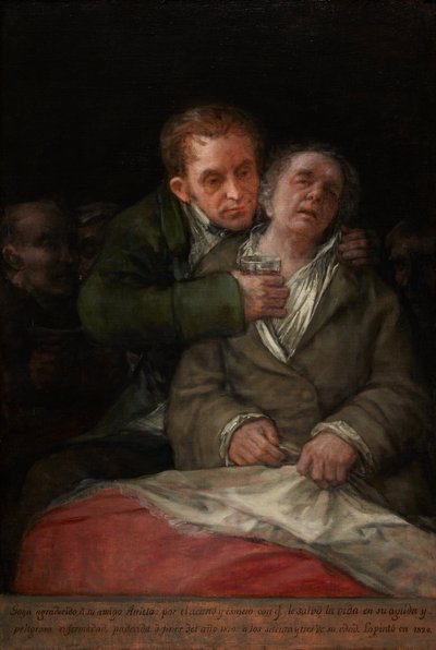 Selbstporträt mit Dr. Arrieta von Francisco Jose de Goya y Lucientes