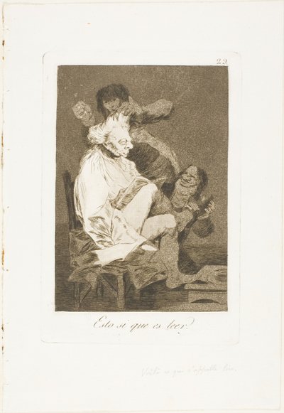Das ist sicherlich lesen können, Tafel 29 aus Los Caprichos von Francisco Jose de Goya y Lucientes