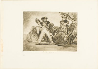 Das ist hart!, Platte 31 aus Die Schrecken des Krieges von Francisco Jose de Goya y Lucientes