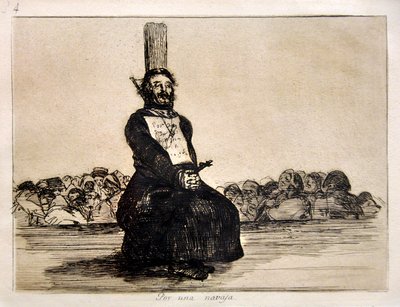Die Schrecken des Krieges: Por una Navaja (für ein Messer) von Francisco Jose de Goya y Lucientes