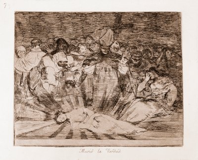 Die Schrecken des Krieges: Die Wahrheit ist tot von Francisco de Goya
