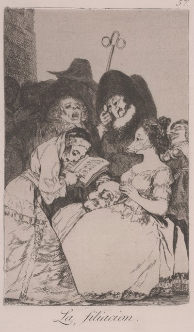 Die Filiacion (La Filiacion) von Francisco de Goya