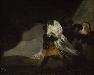 Der gehängte Mönch, ca. 1810 von Francisco de Goya