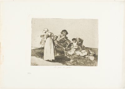 Das Schlimmste ist zu betteln, Platte 55 aus Die Schrecken des Krieges von Francisco Jose de Goya y Lucientes