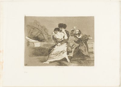 Das gefällt ihnen nicht, Platte neun aus Die Schrecken des Krieges von Francisco Jose de Goya y Lucientes