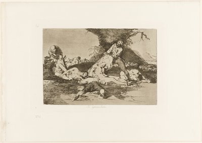 Sie nutzen sie aus, Platte 16 aus Die Schrecken des Krieges von Francisco Jose de Goya y Lucientes