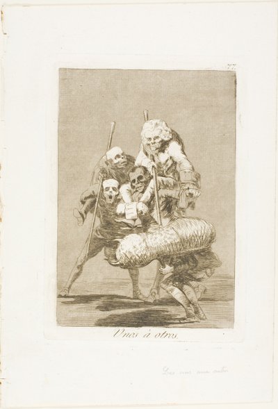 Was man einem anderen antut, Platte 77 aus Los Caprichos von Francisco Jose de Goya y Lucientes