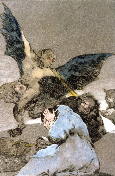 Monster, Gravur 1797-1799 von Francisco Jose de Goya y Lucientes