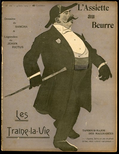 Titelblatt des „The Butter Plate“, Nummer 166, Satirisch in Farben von Francisco Sancha y Lengo