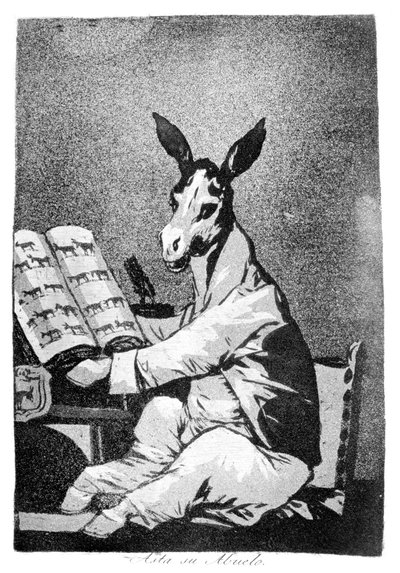 Schon sein Großvater, 1799 von Francisco de Goya