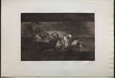 Stierkämpfe: Der Tod von Pepe Illo (3. Komposition) von Francisco de Goya