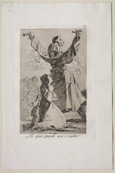 Caprichos: Was ein Schneider tun kann! von Francisco de Goya