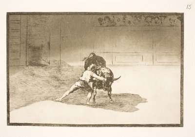 Der berühmte Martincho platziert die Banderillas, täuscht den Stier mit seinen Körperbewegungen von Francisco de Goya
