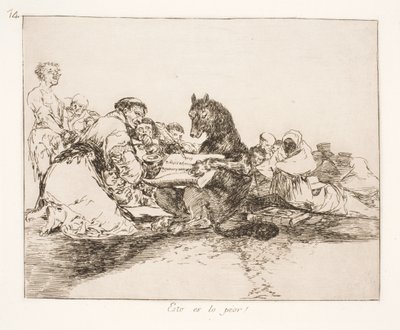 Es ist jedoch schlimmer (74) von Francisco de Goya