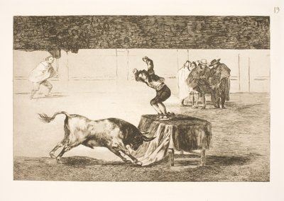 Noch eine wahnsinnige Tat (von Martincho) in derselben Arena (in Saragossa) von Francisco de Goya