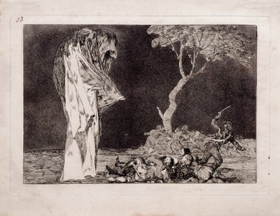Furchtbare Torheit aus der Serie Los Disparates Follies, 1815-1819 von Francisco de Goya
