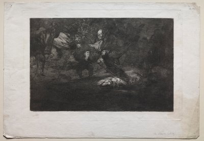 Gott erschafft sie und sie schließen sich zusammen von Francisco de Goya