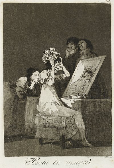 Hasta la muerte, 1799 von Francisco de Goya