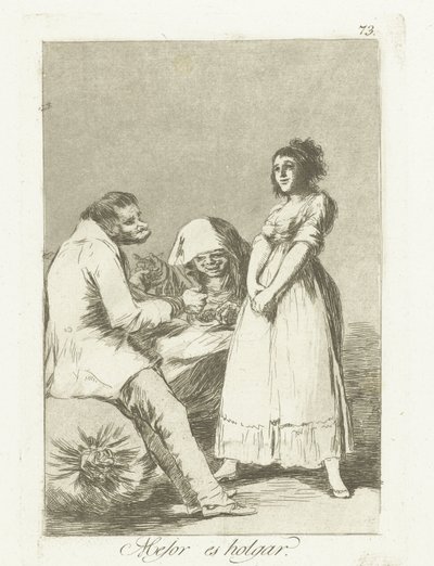 Es ist besser, faul zu sein von Francisco de Goya