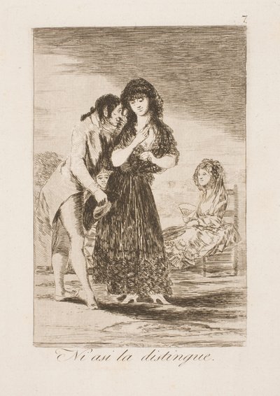 Nicht einmal auf diese Weise erkennt er sie von Francisco de Goya
