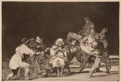Loyalität (La lealtad), aus der Serie Los Disparates von Francisco de Goya