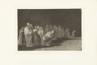 Männer in Säcken von Francisco de Goya